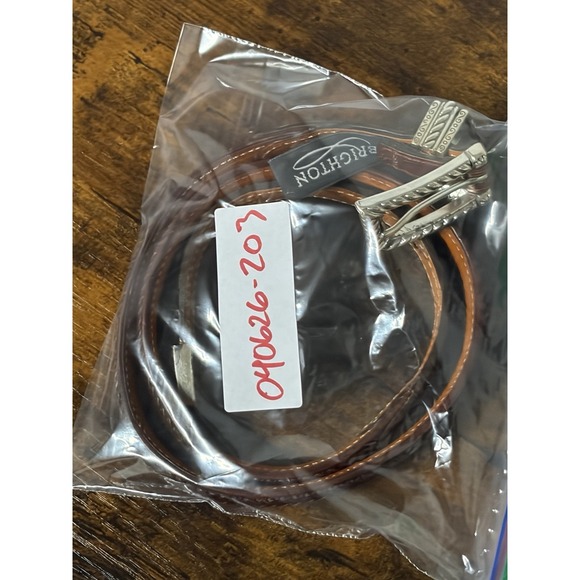 Vintage Brighton\'s Brown Carmel Charm‎ Belt  Size M  Womens Medium Leather Belt main image 8